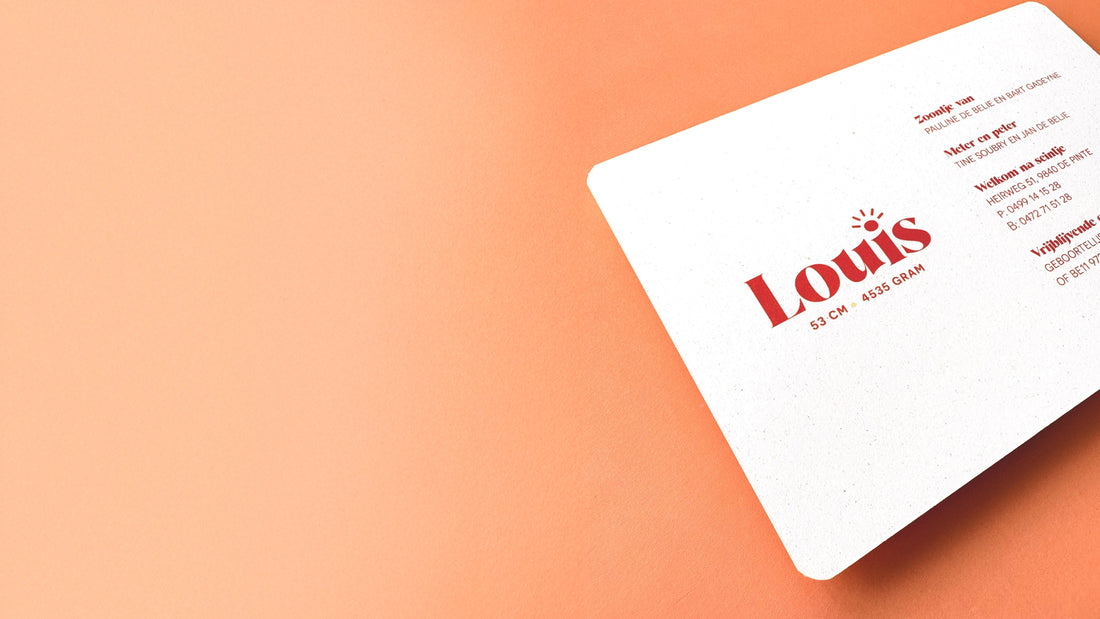 Welk formaat geboortekaartje kiezen? Bekijk de afmetingen