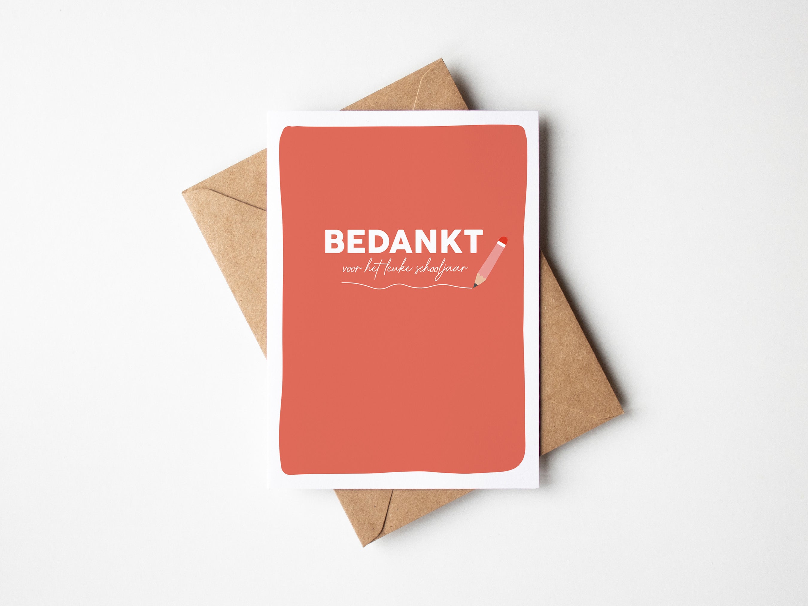 Wenskaart | Bedankt voor het leuke schooljaar