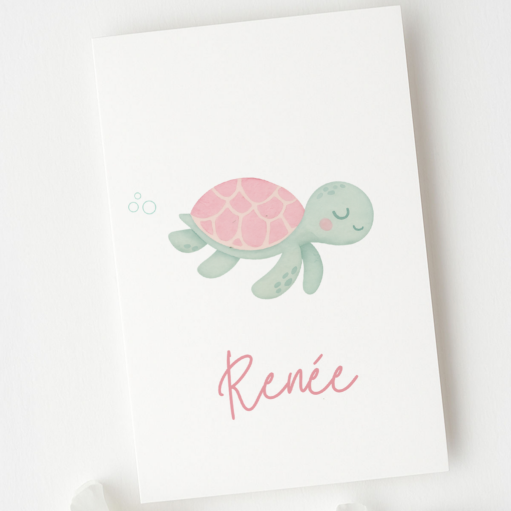 Geboortekaartje schildpad