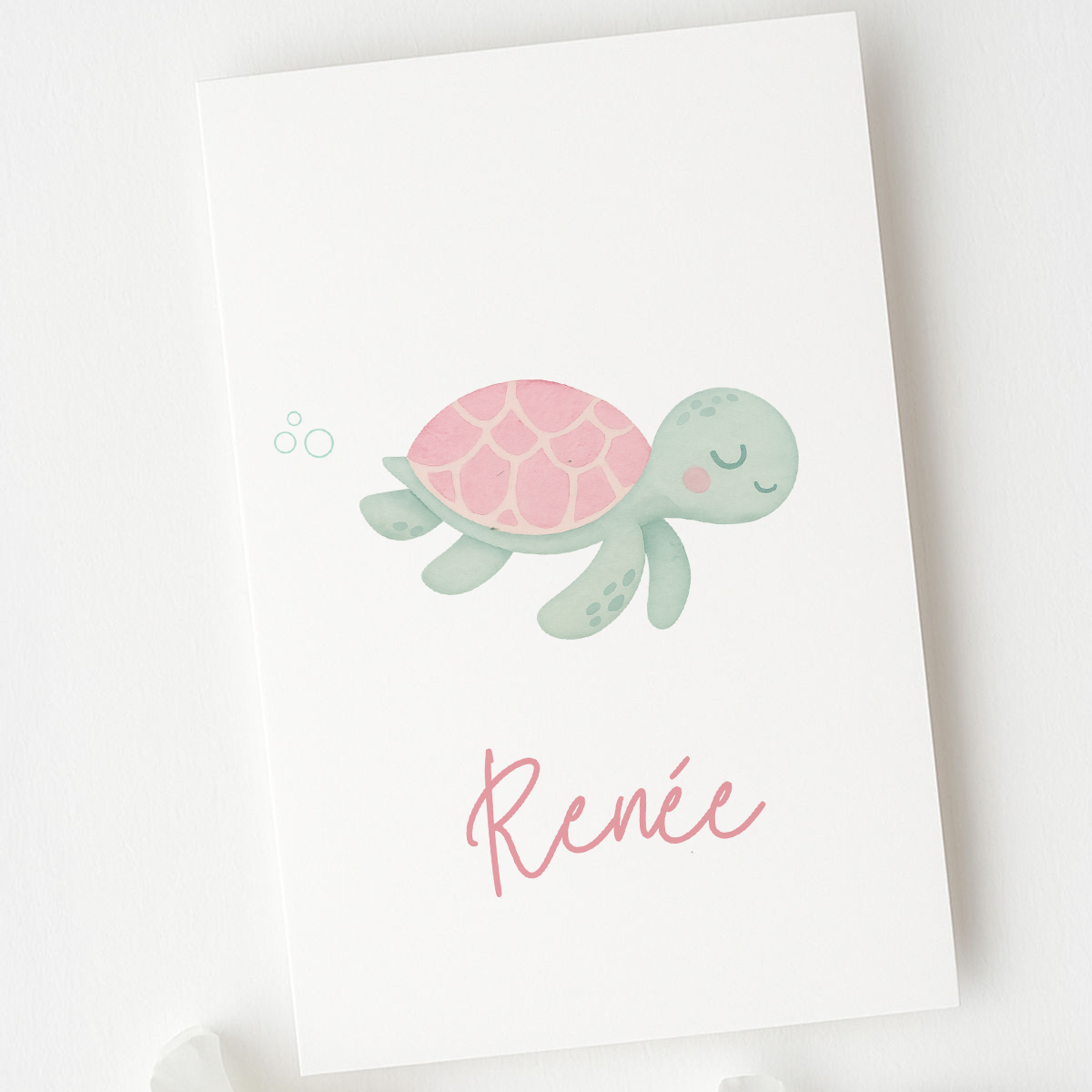 Geboortekaartje schildpad