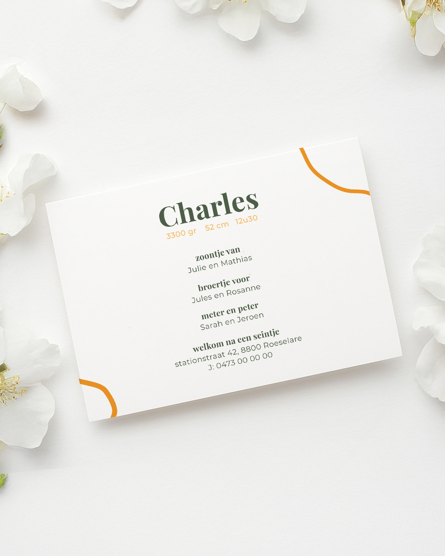 Geboortekaartje  Canva  bundel – Charles