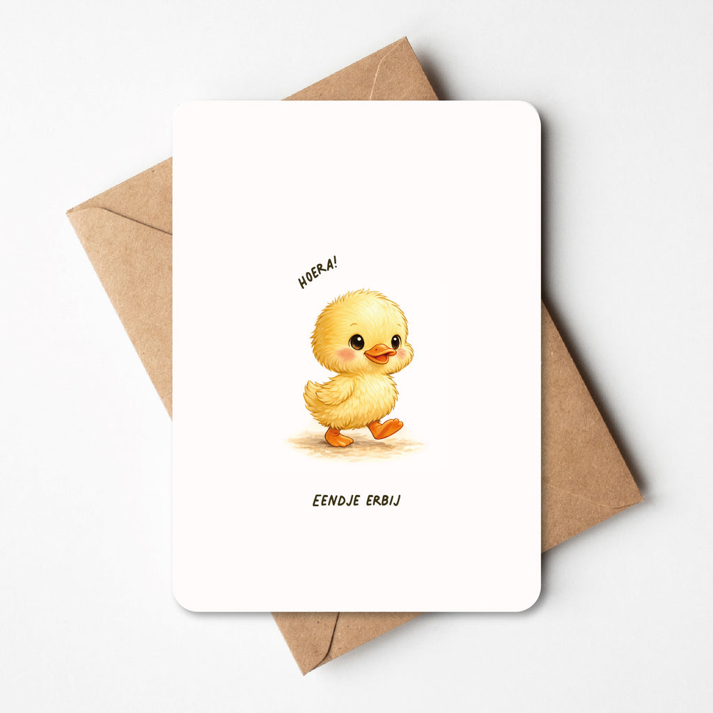Origineel kaartje voor geboorte van baby
