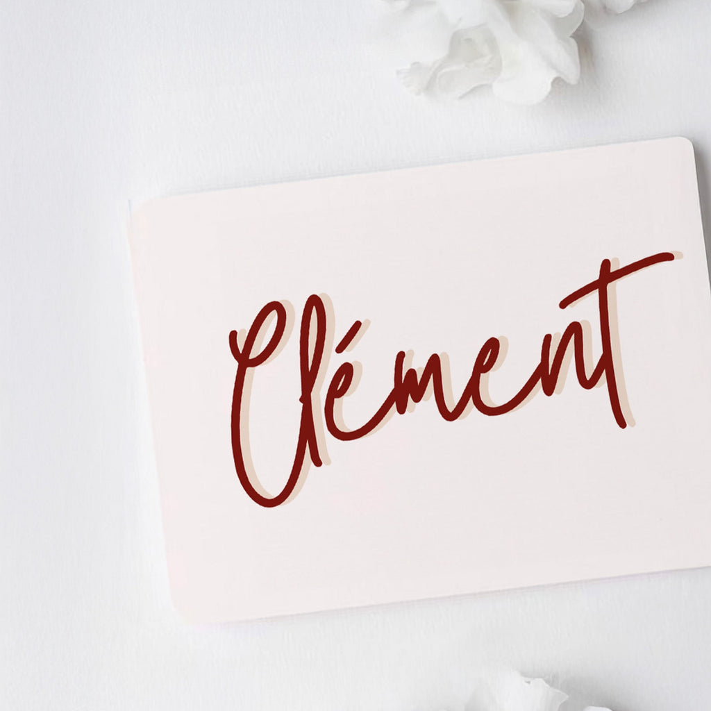 Geboortekaartje template om zelf aan te passen met Canva