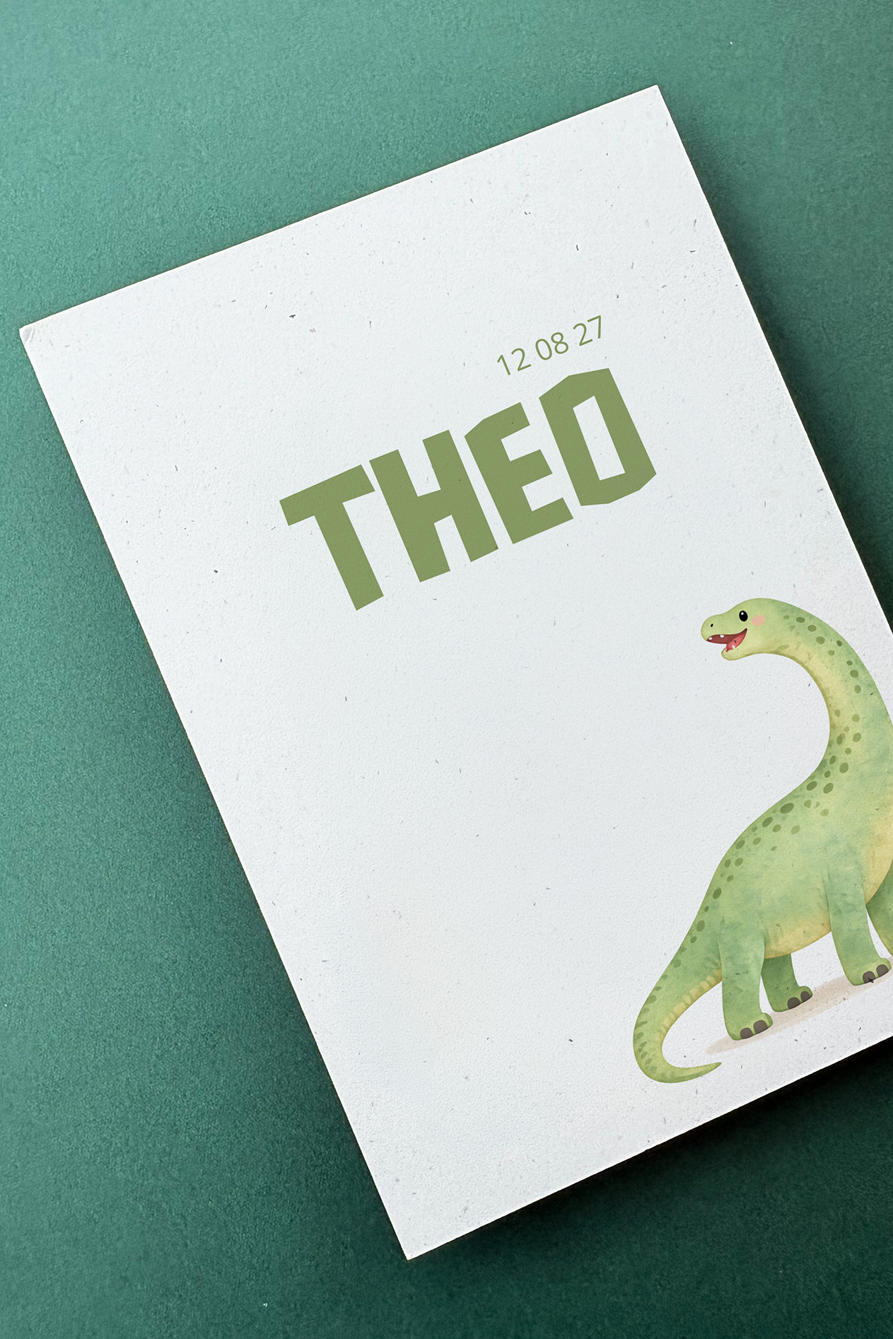 Geboortekaartje jongen dinosaurus