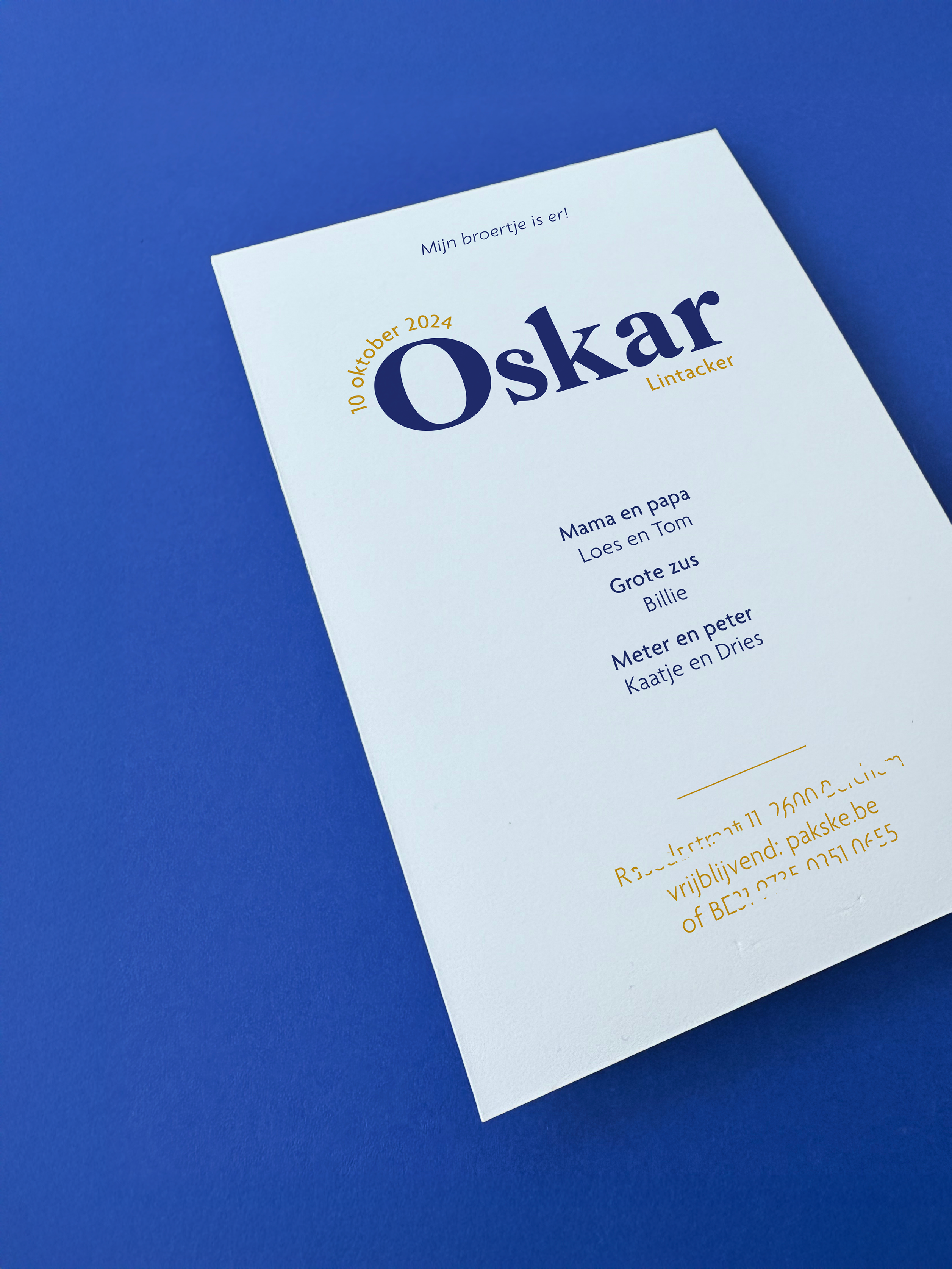 Geboortekaartje jongen