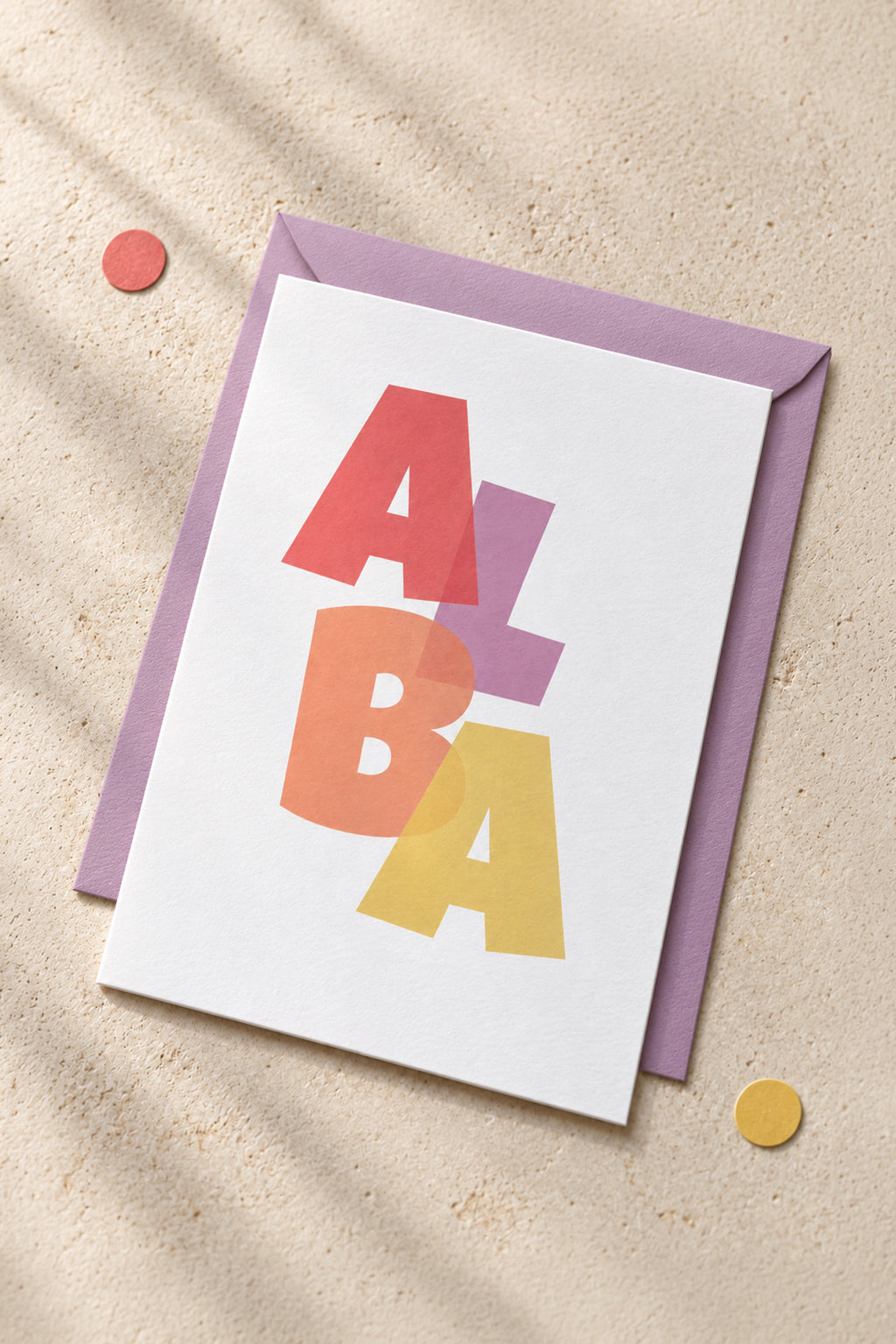 Geboortekaartje sjabloon 'Alba'
