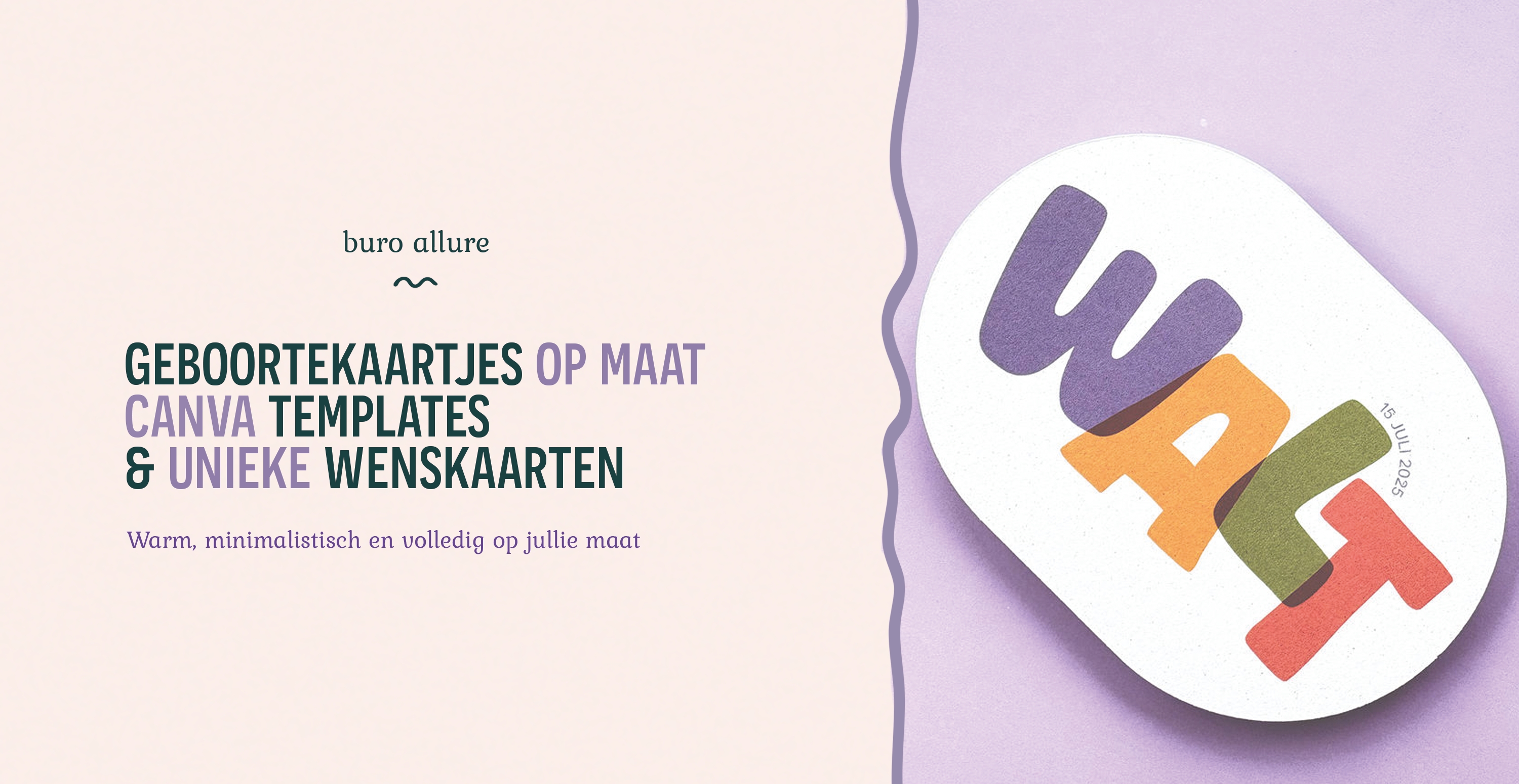 Moderne en tijdloze geboortekaartjes op maat