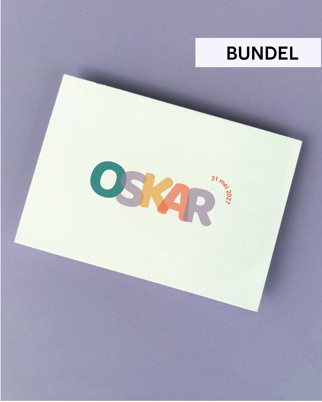 Canva geboortekaart bundel – Oskar