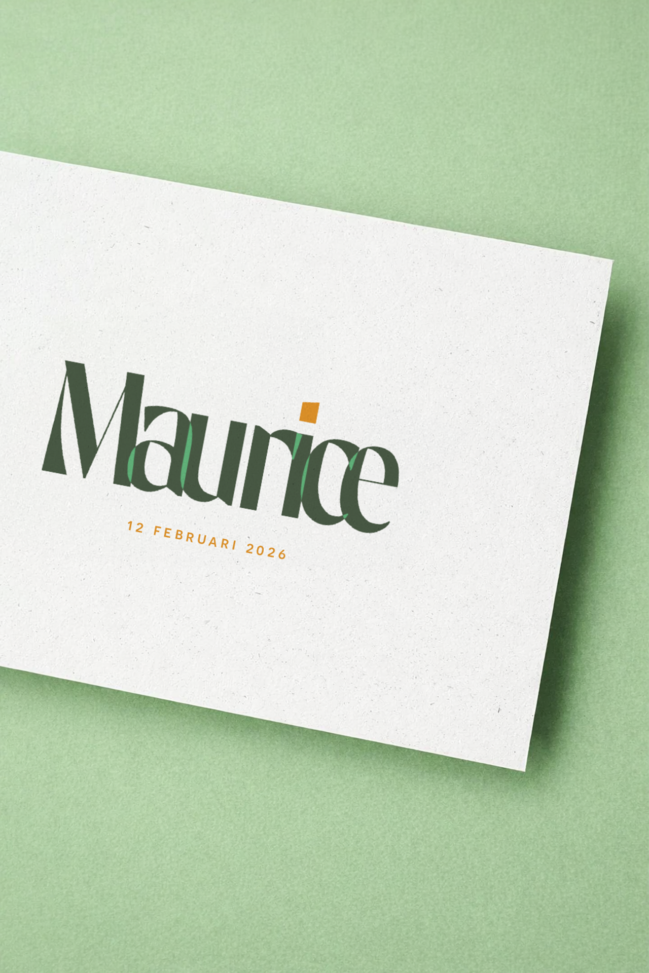 Geboortekaartje op maat