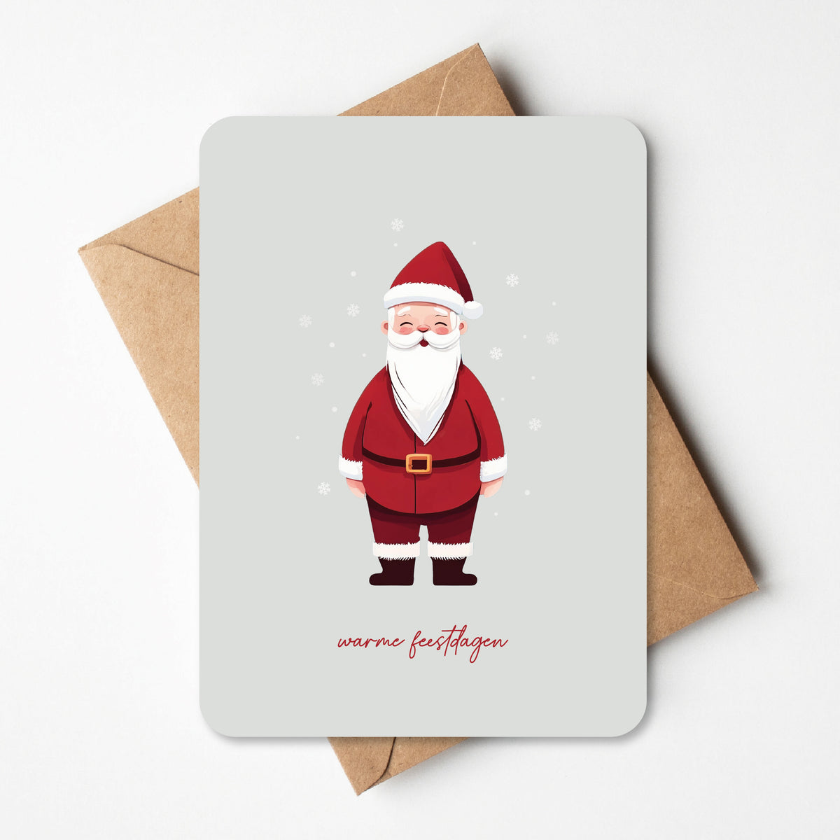 Leuke en schattige kerstkaart