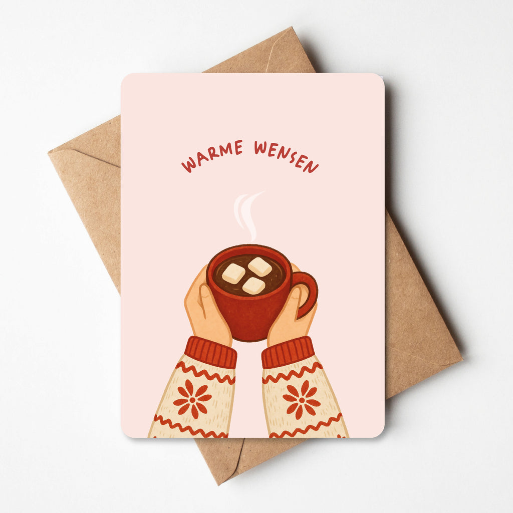 Kerstkaart warme wensen
