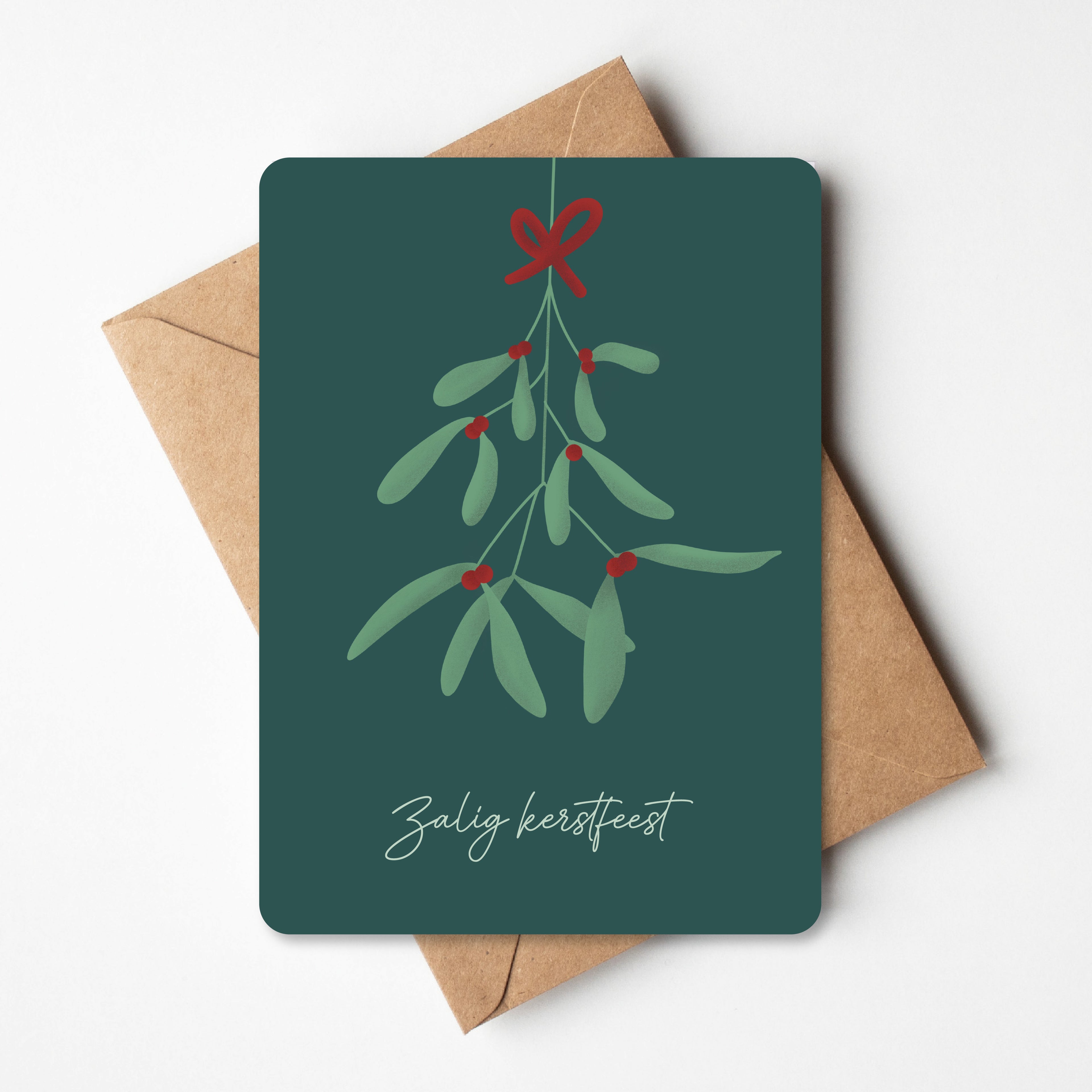 Kerstkaart - Maretak