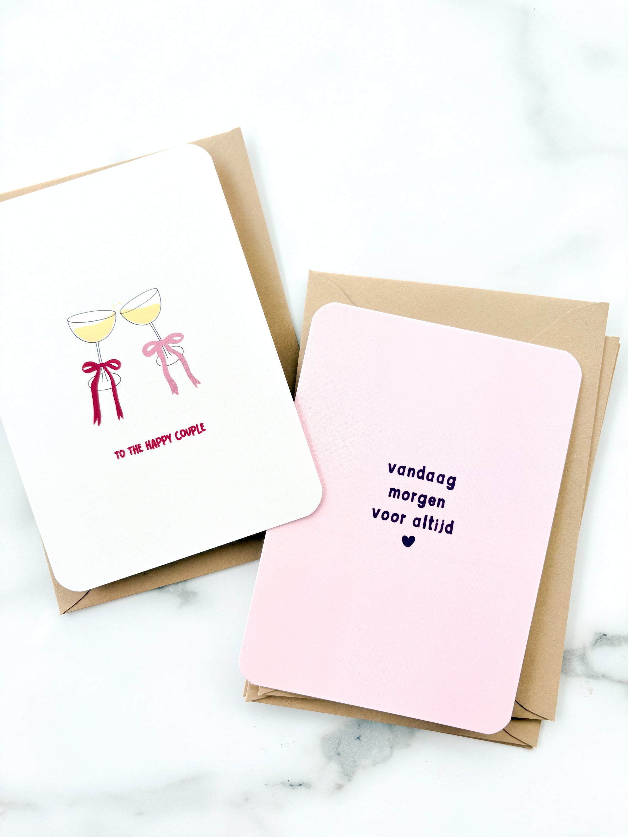 Leuke minimalistische wenskaarten