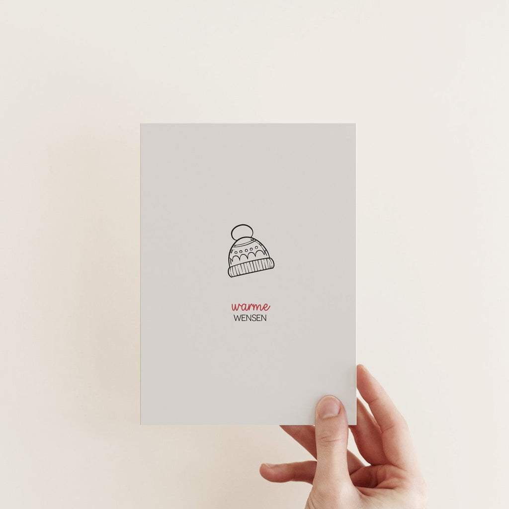 Kerstkaart - Muts