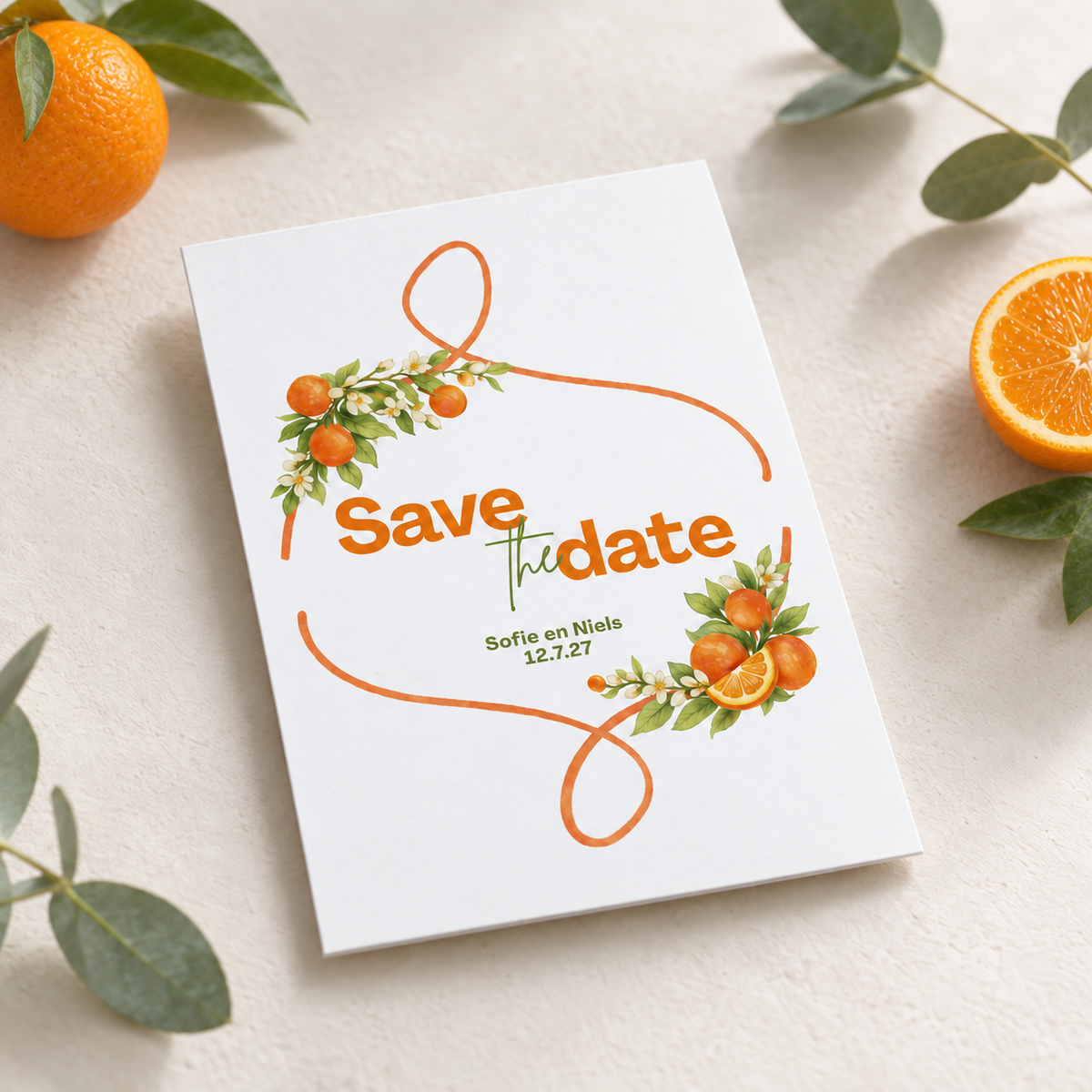 Save the date Sinaasappelen