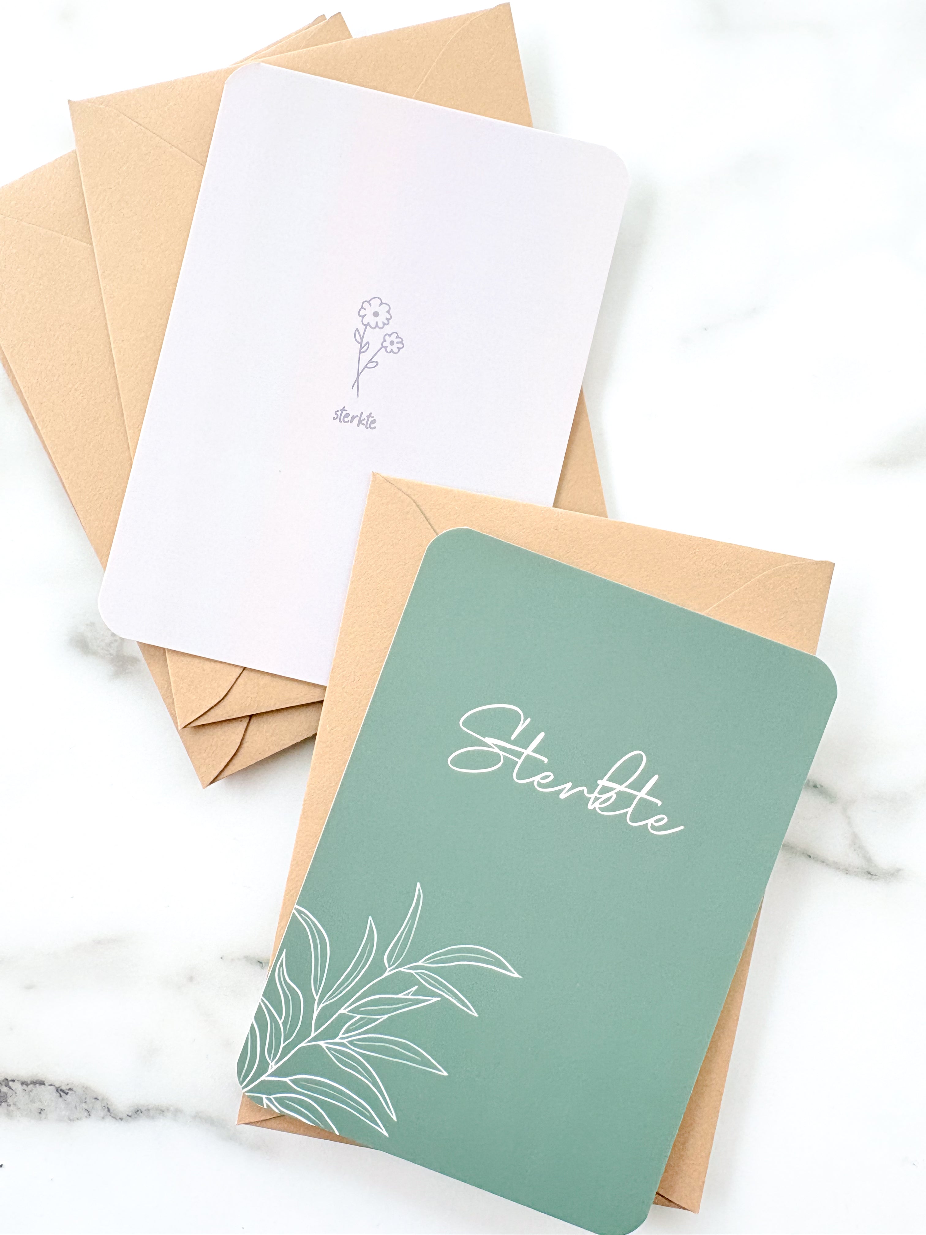 Kaartje voor sterkte of overlijden