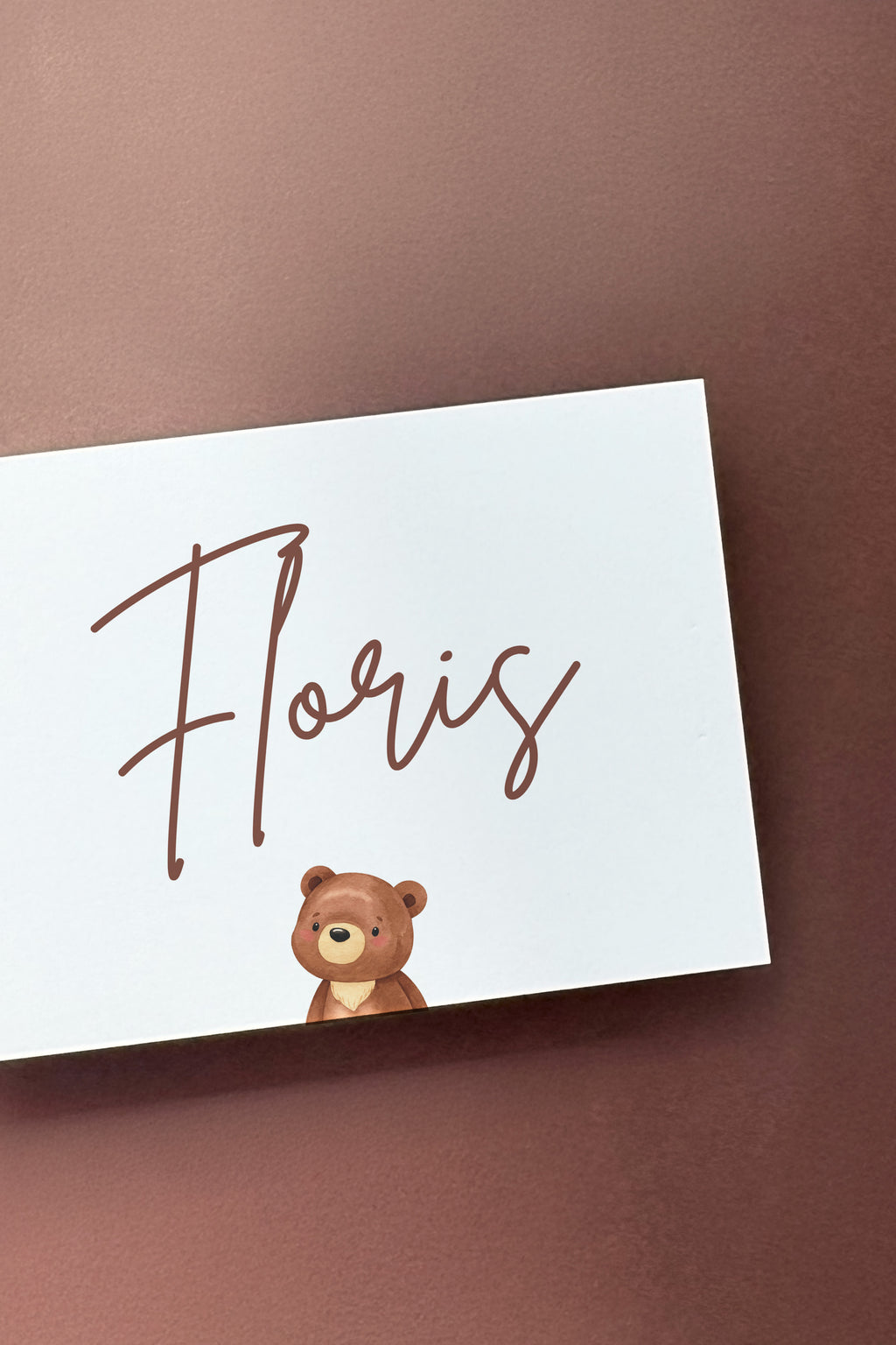 Canva geboortekaartjes beertje