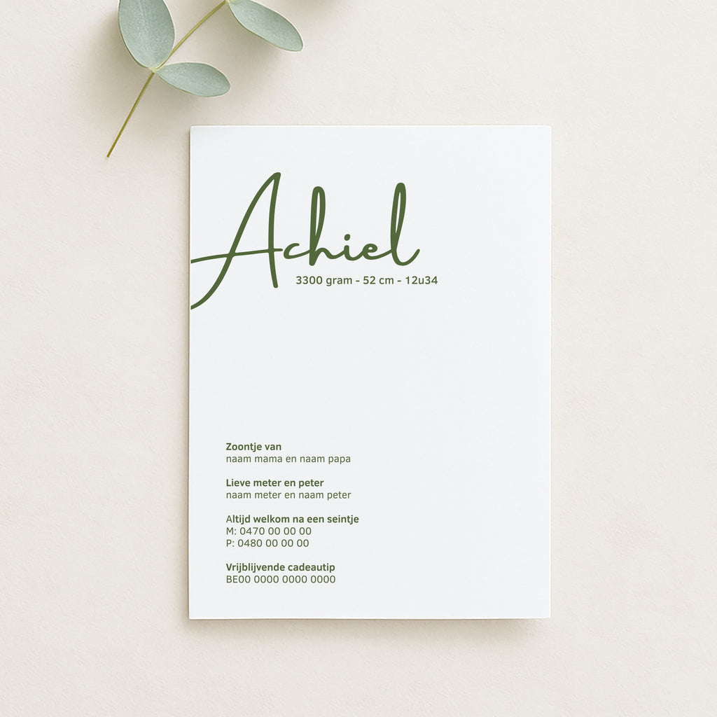 Zelf geboortekaartje maken met Canva