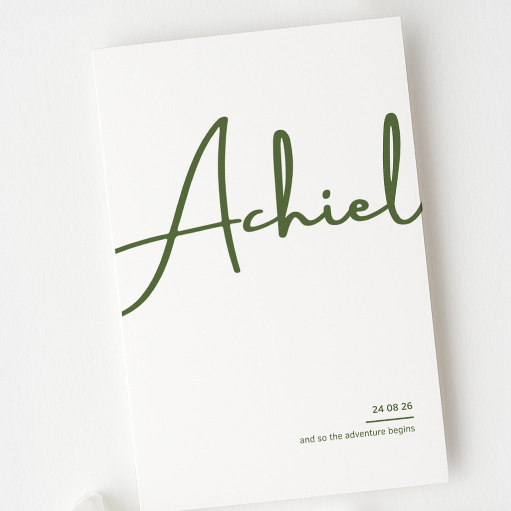 Geboortekaartje aan te passen in Canva