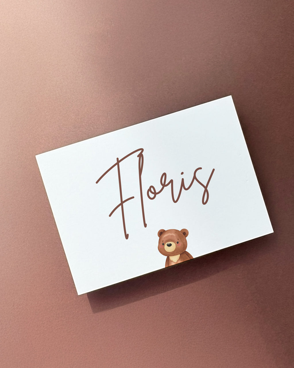 Geboortekaartje Canva template - Floris