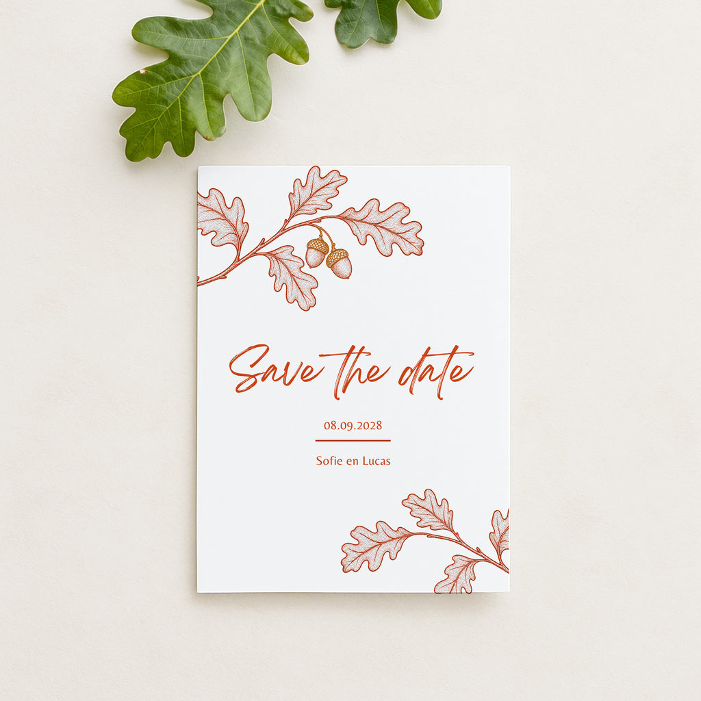 Leuke save the date voor herfst