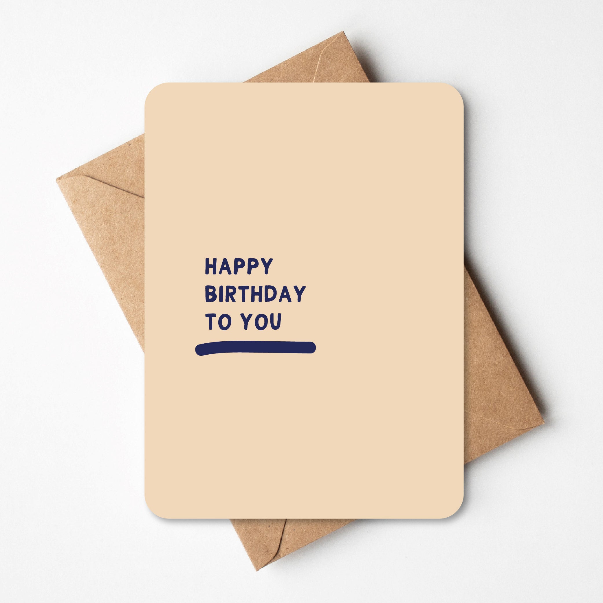 Verjaardagskaart - happy birthday to you
