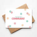 Communie kaartje - Confetti