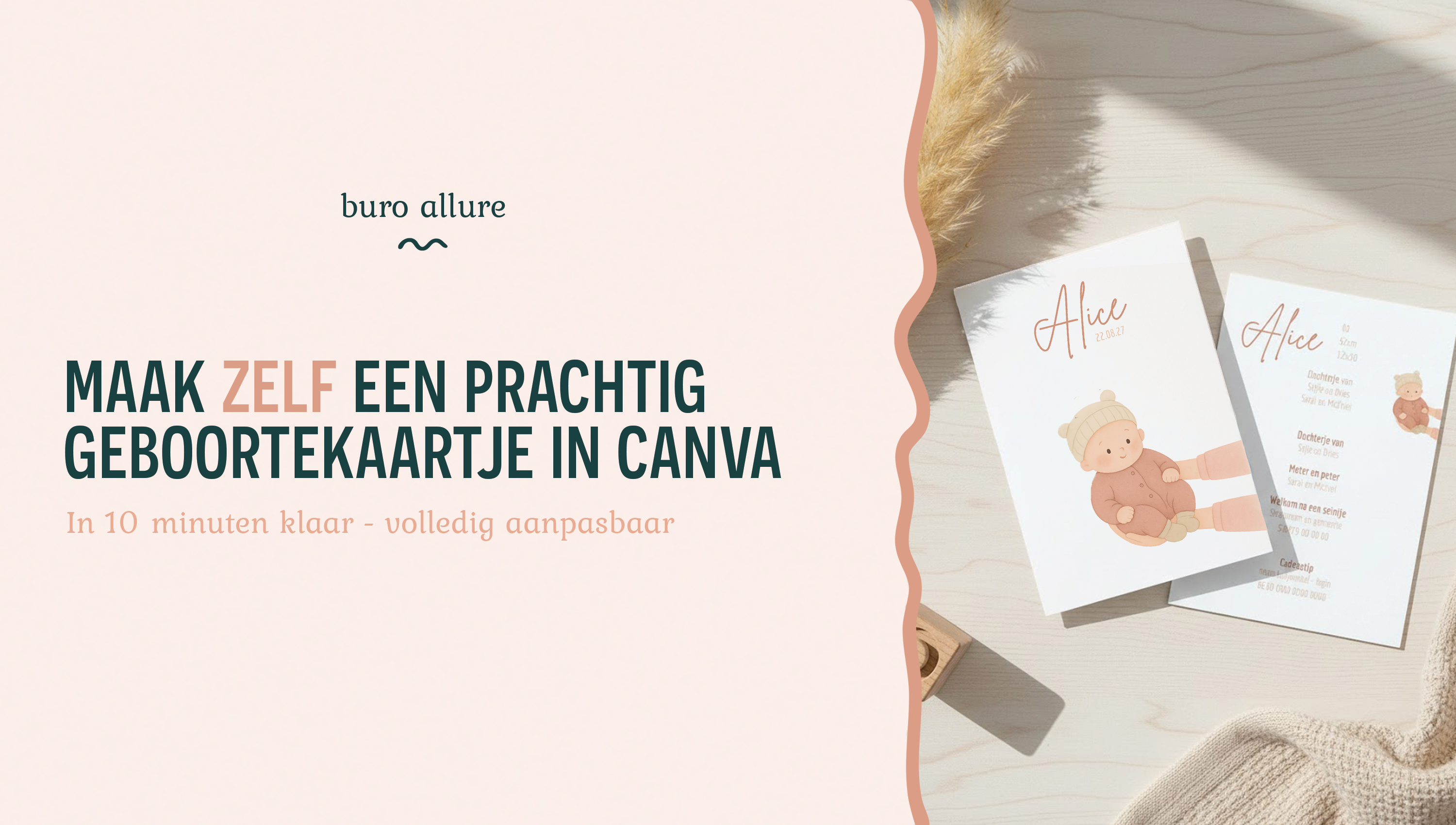 Geboortekaartje maken met canva