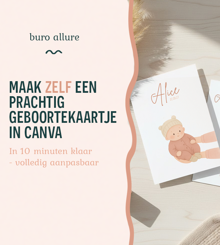 Maak zelf je geboortekaartje