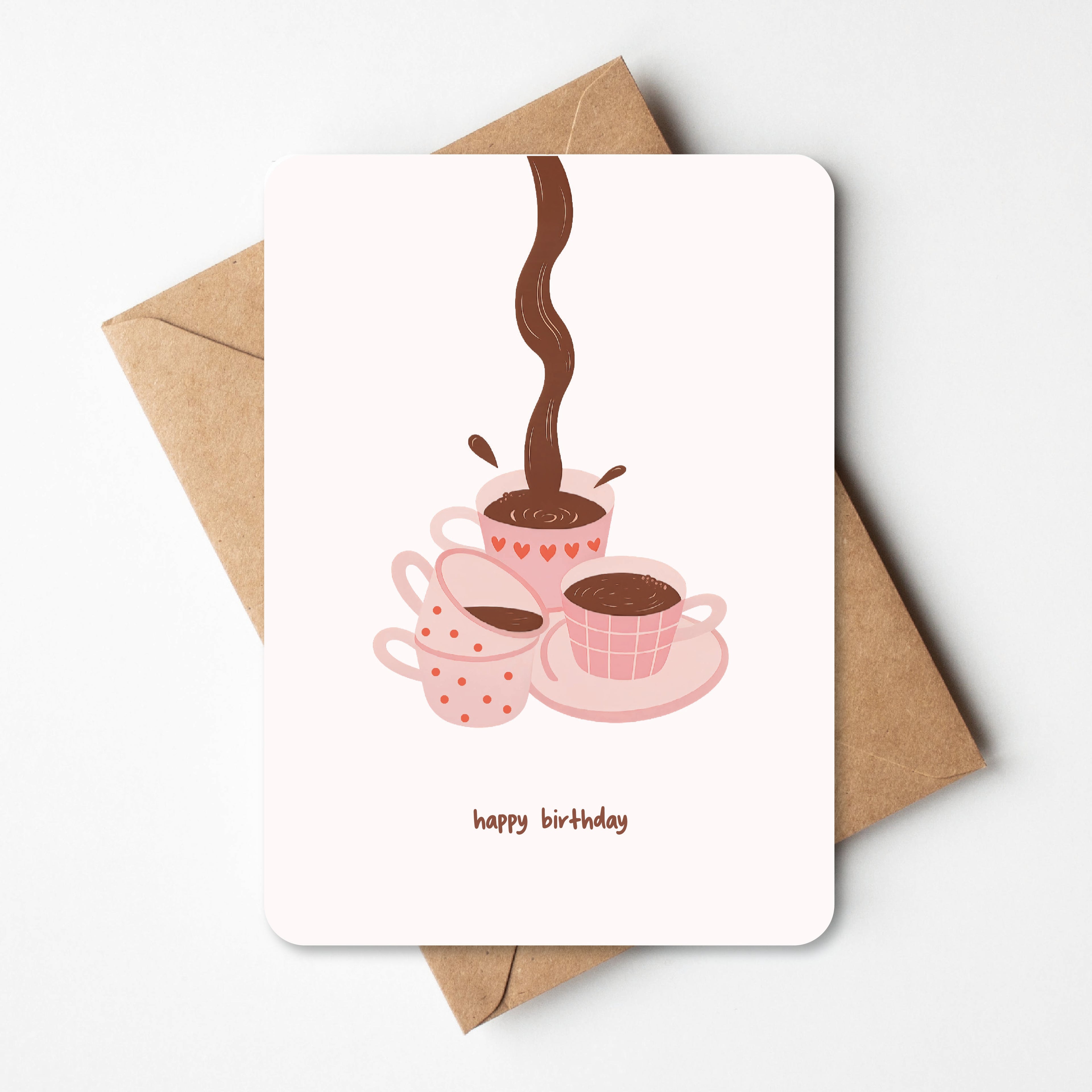 Verjaardagskaartje - Koffie
