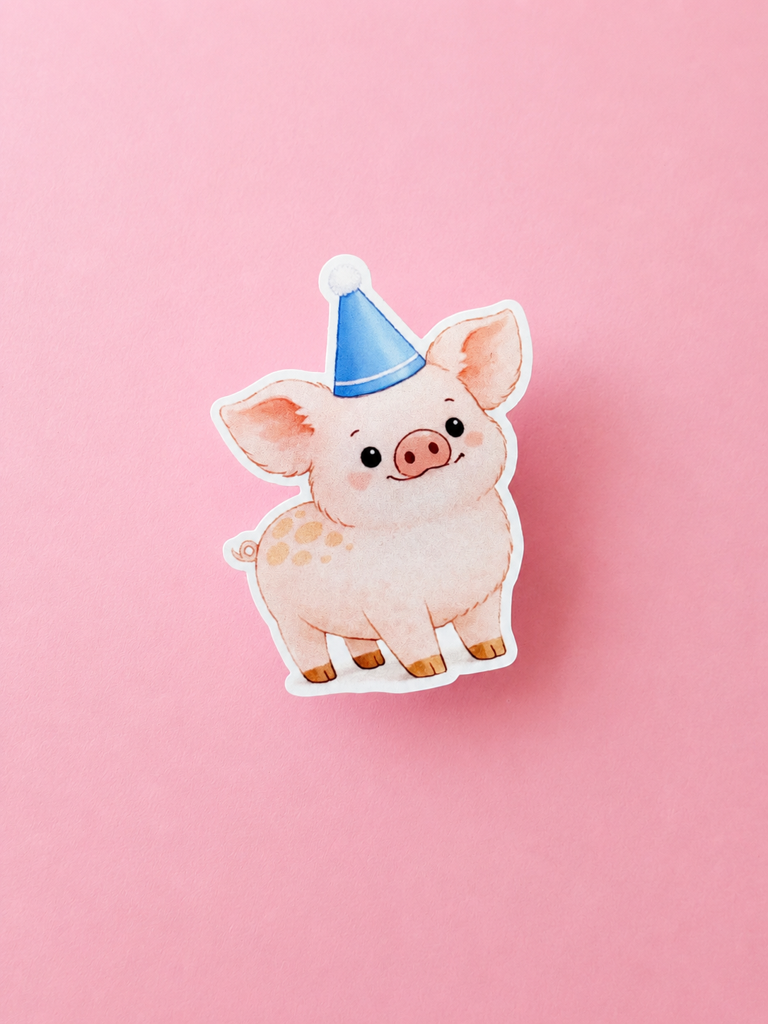 Schattige sticker van feestvarkentje
