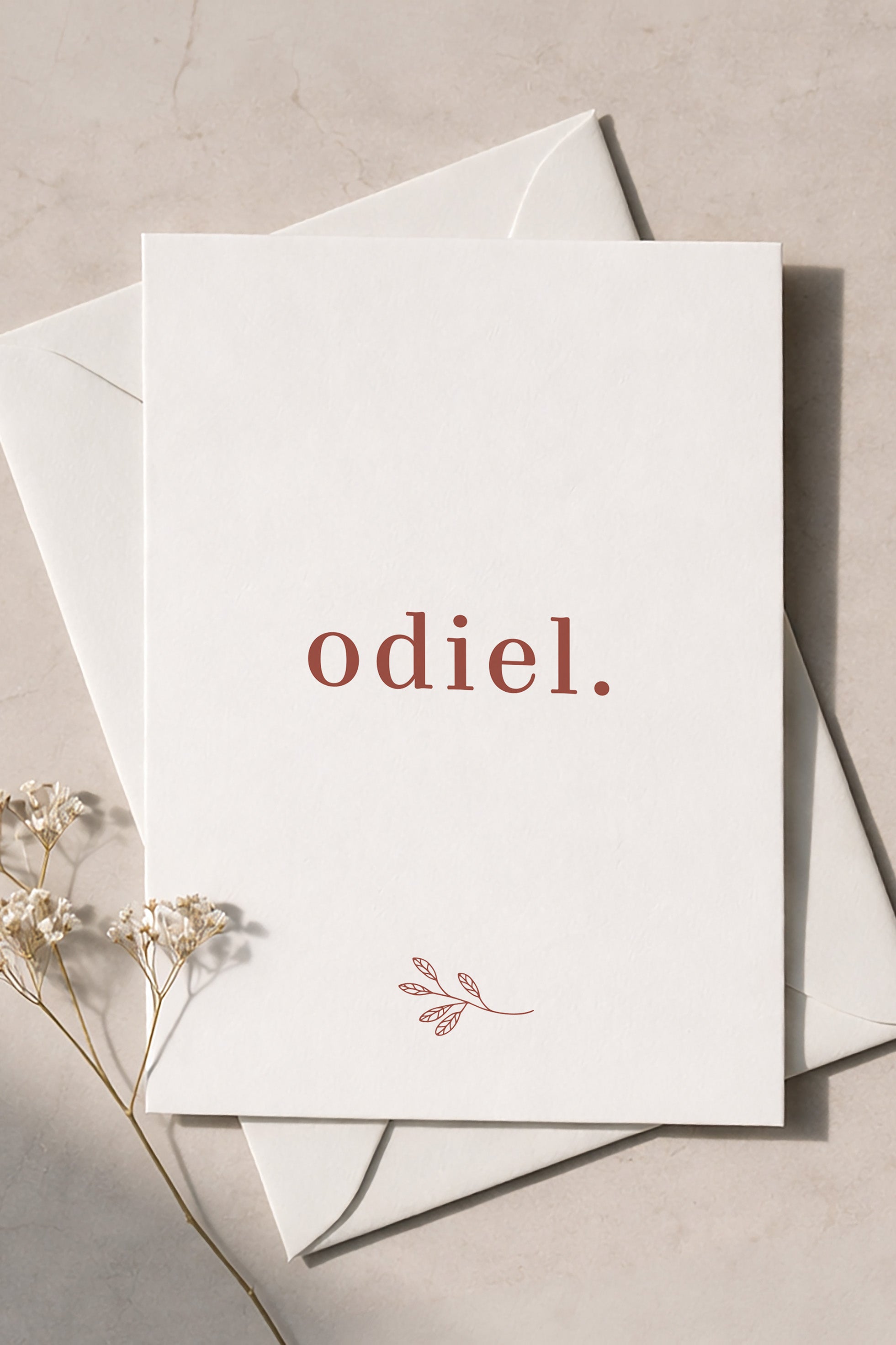 Canva geboortekaart template -  Odiel takje