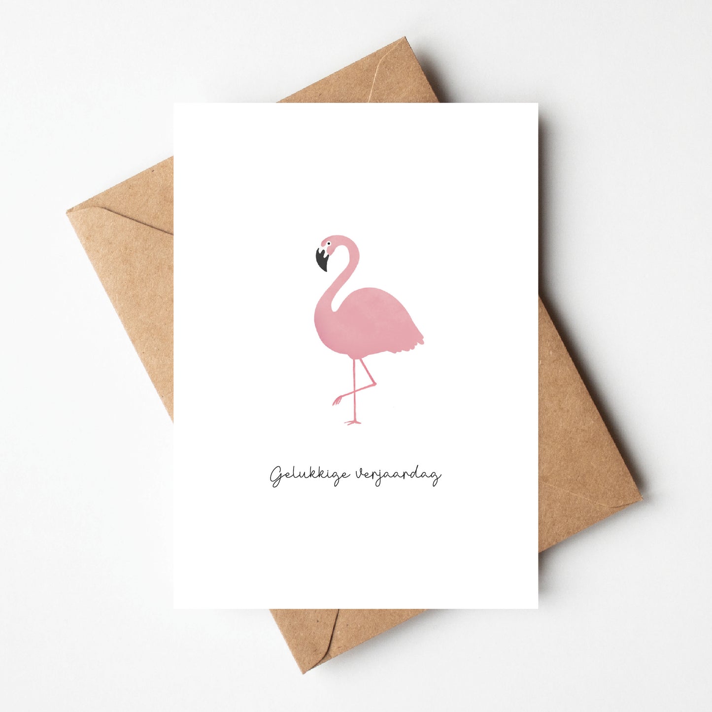 Wenskaart | Flamingo