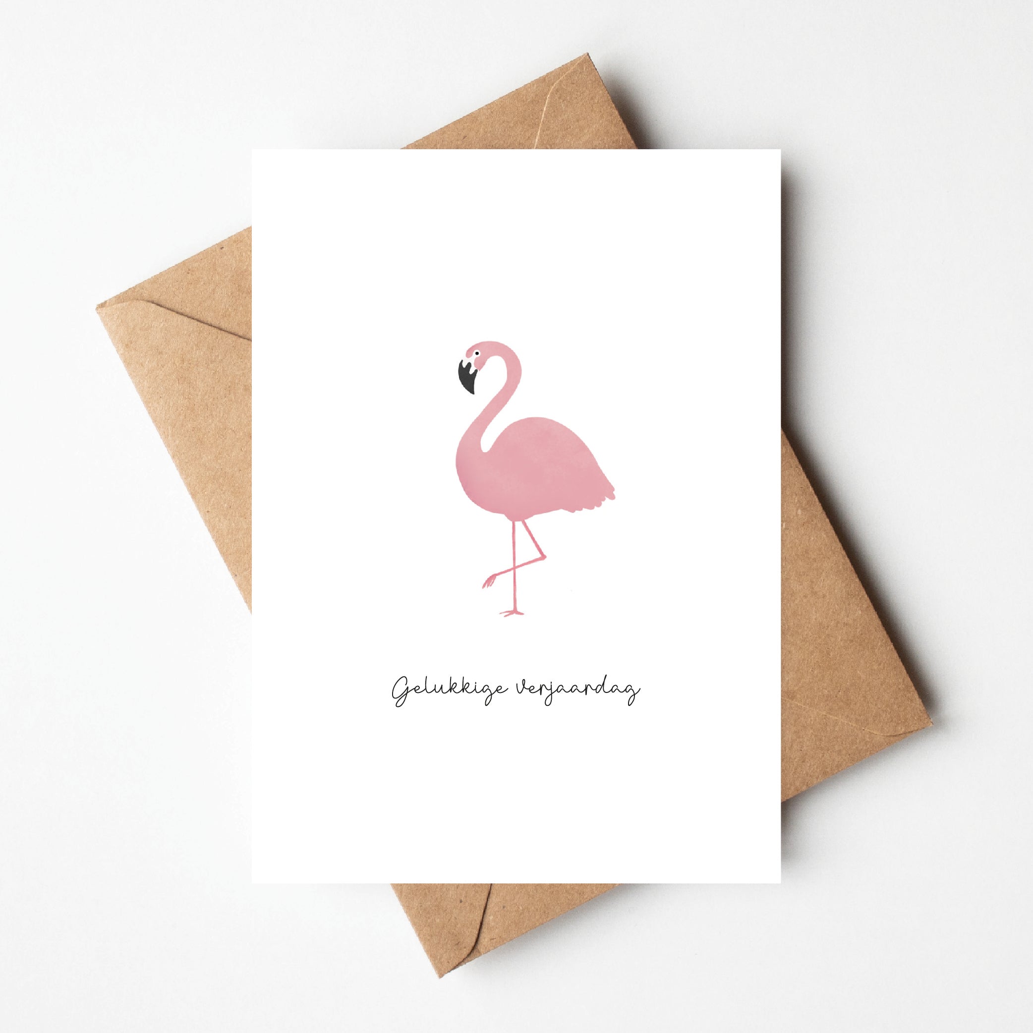 Wenskaart | Flamingo