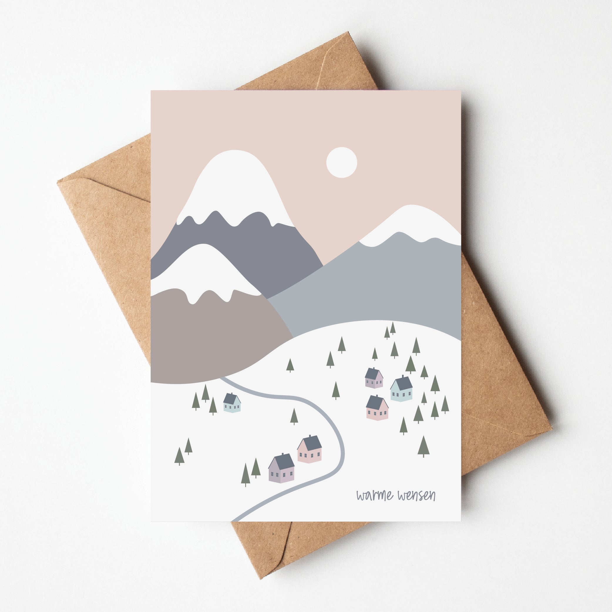 Kerstkaart | winterlandschap