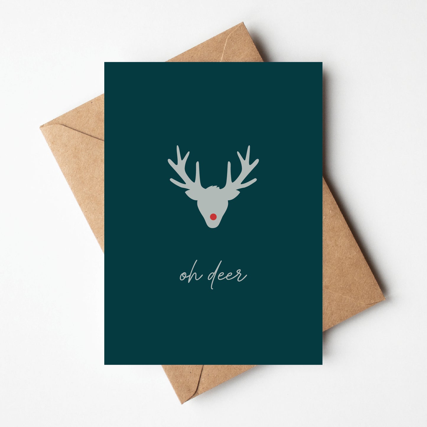 Kerstkaart | Oh deer
